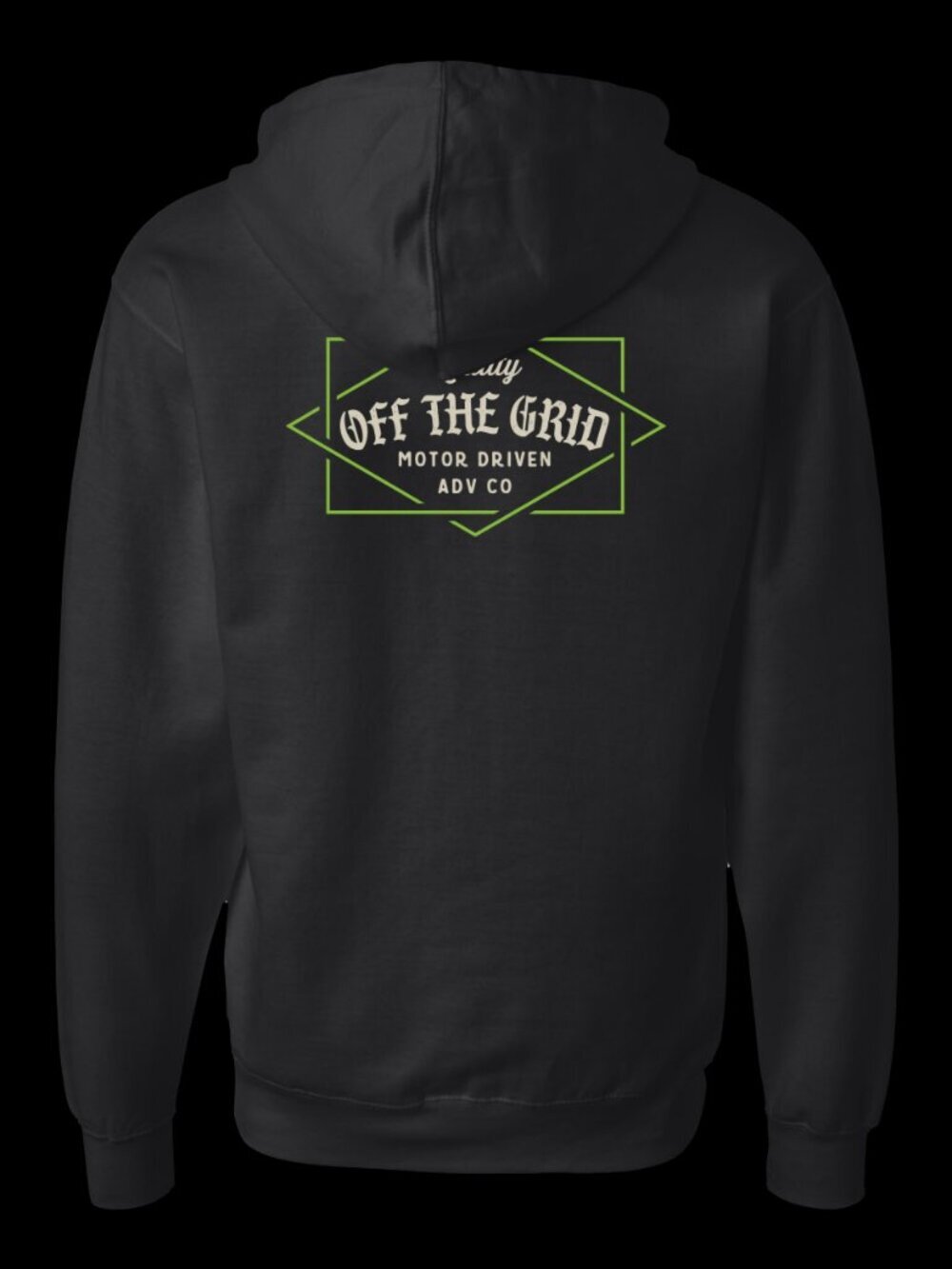 Off The Grid Surplus Old Fashioned Zip Hoodie - Black